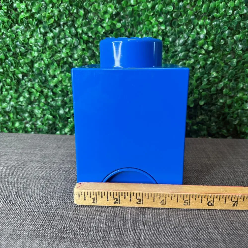 Lego Store Brick Box Bright Blue Great Gift Mini Figures Store Kids Toy Box